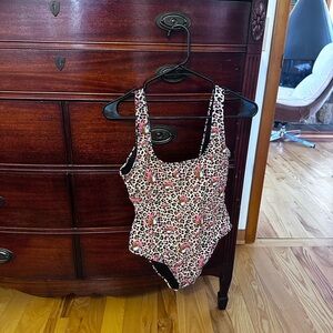 Leopard Print One-Piece Swimsuit